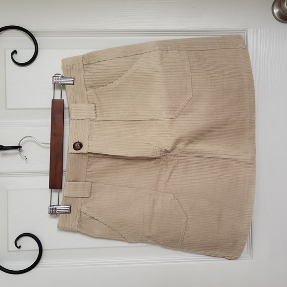 Herringstones Corduroy Skirt with Pockets - Picture 1 of 3
